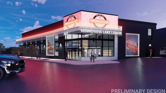 Renderings of rebuilt Minnehaha Lake Liquor revealed, 10 other businesses to receive grants