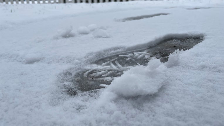 Snow footprint