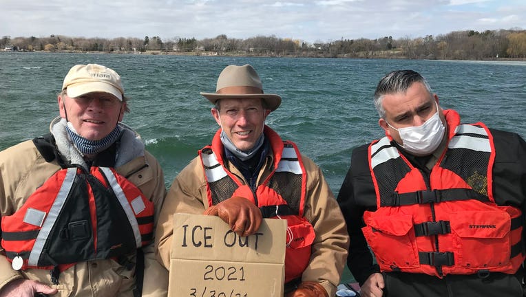 Ice out Lake Minnetonka