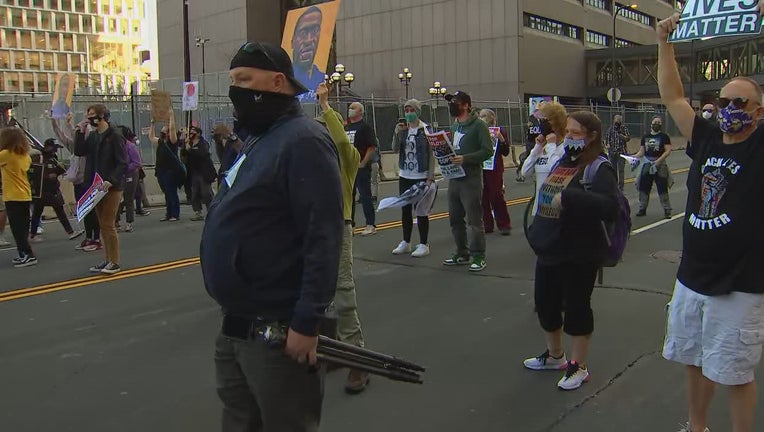 Rally outside Chauvin trial