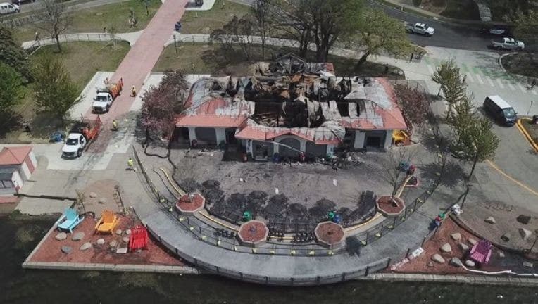 Bde Maka Ska pavilion fire