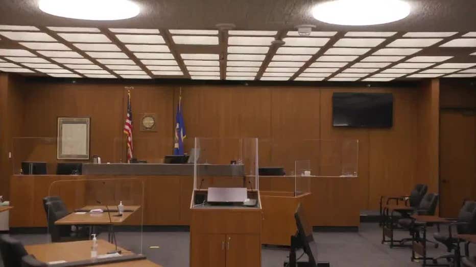 George Floyd Derek Chauvin trial courtroom