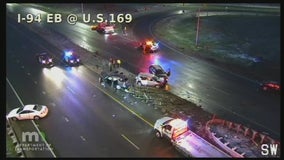 10 vehicles involved in serious injury crash on Hwy. 169 overpass