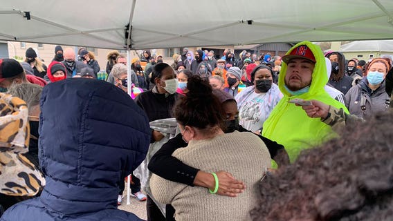 Daunte Wright's family members attend vigil in Brooklyn Center