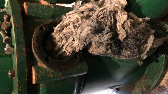 City of Crystal: Stop flushing mop heads down the toilet