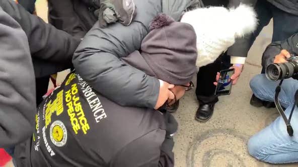 Woman breaks down at George Floyd Square upon hearing Chauvin guilty verdict