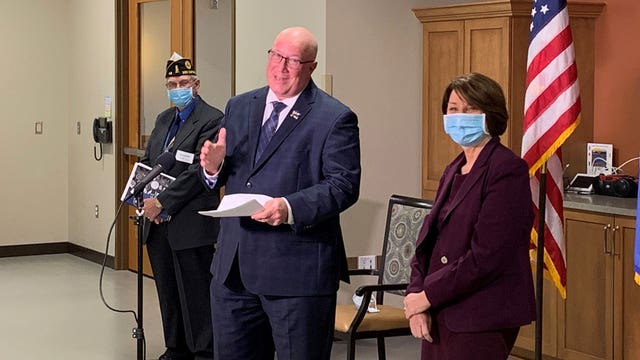 Klobuchar highlights funding to build 3 new Minnesota veterans homes