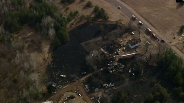 40 acres burned, 3 structures lost in western Wisconsin wildfire