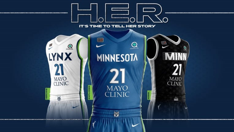 Aerial Powers Minnesota Lynx 10.5 x 13 Sublimated Player Plaque