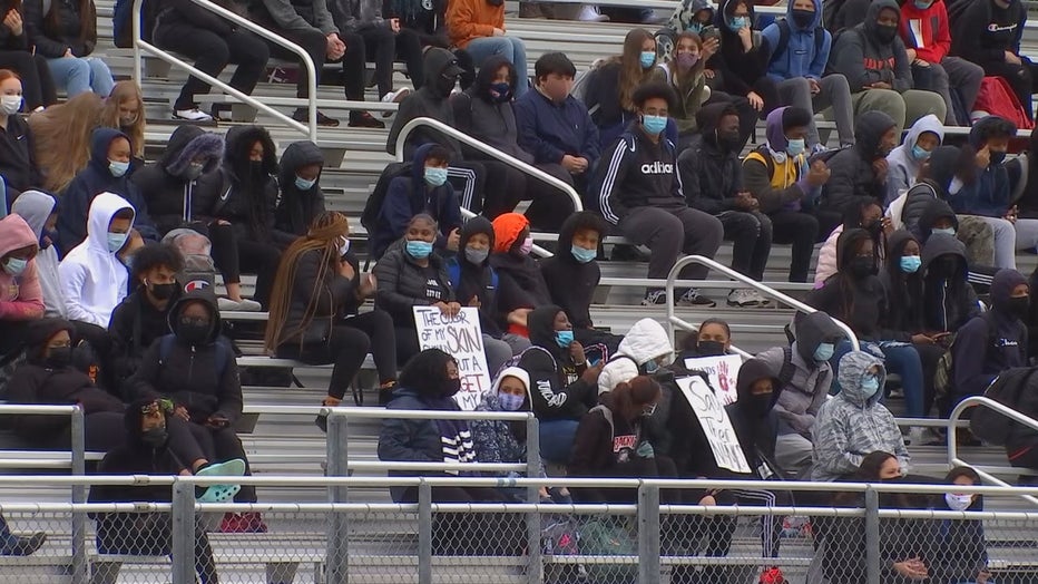 Robbinsdale Cooper HS walkout