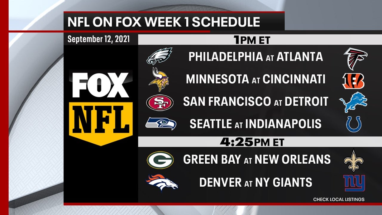 NFL schedule Week 1 Vikings-Bengals, Packers-Saints on FOX