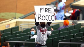 Twins fan seen holding ‘Fire Rocco’ sign during 3-1 loss to Rangers