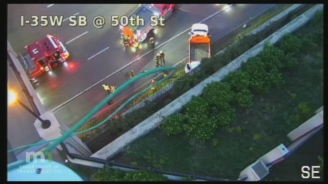 State Patrol investigating deadly crash involving MnDOT trucks on I-35W in Minneapolis