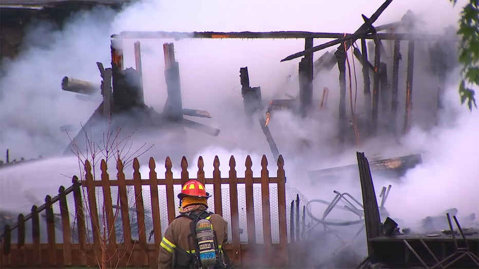 Maple Grove duplex fire aftermath