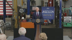 President Biden stops in Wisconsin touting bipartisan infrastructure plan