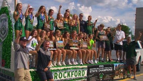 Rockford High girls' track team wins school's 1st state championship in 165 years