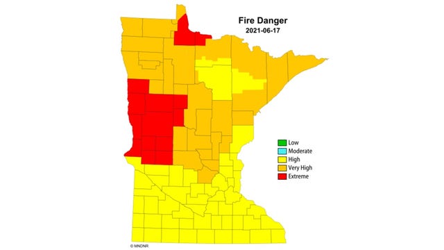 Fire Weather Watch in effect Friday for large portion of Minnesota