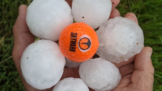 Tennis ball-sized hail reported as storm pass through southern Minnesota