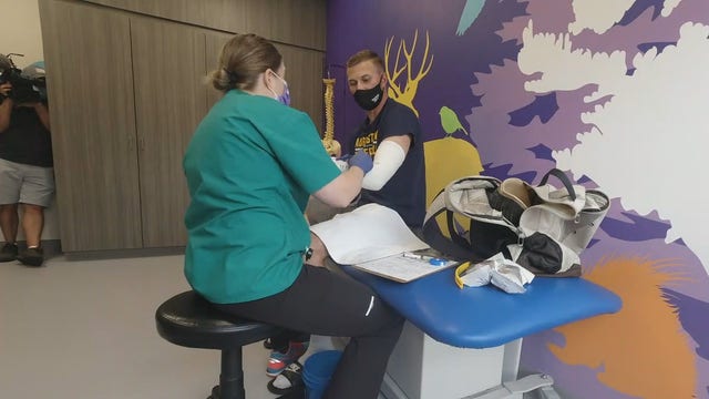 Former college pitcher fitted for new prosthetic arm after theft