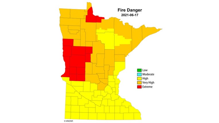 fire danger map