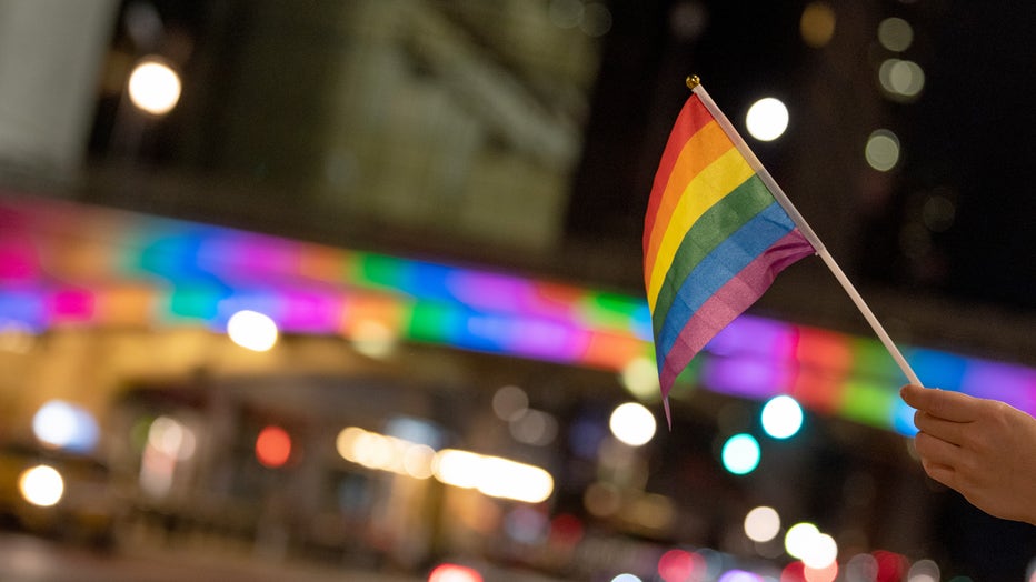 a549d757-New York City Lights Up In Support Of The 50th Anniversary Of The First Gay Pride March