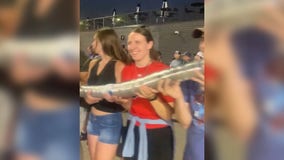 St. Paul Saints claim fans break the record for nation's largest cup snake