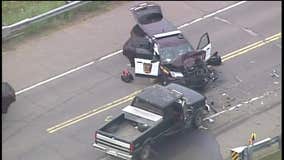 State Patrol involved in Sandstone crash on I-35 overpass