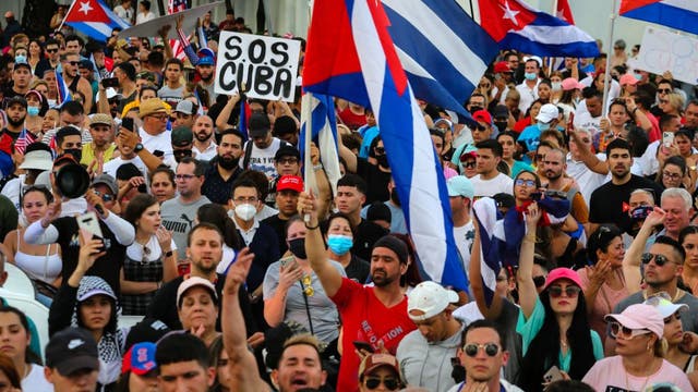 Biden calls Cuba protests 'remarkable' and 'a call for freedom'