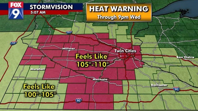 Heat wave set to intensify for many parts of Minnesota