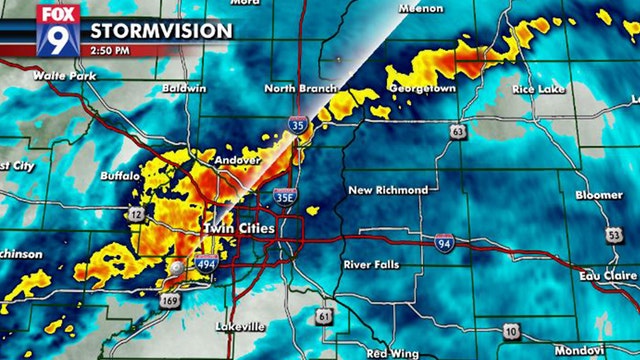Widespread rain continues for Twin Cities as severe weather chances diminish