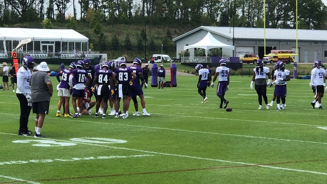 Football is back: Vikings open training camp with fans at TCO Performance Center
