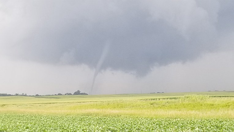 Tornado between Stanhope, Iowa to Jewell. 