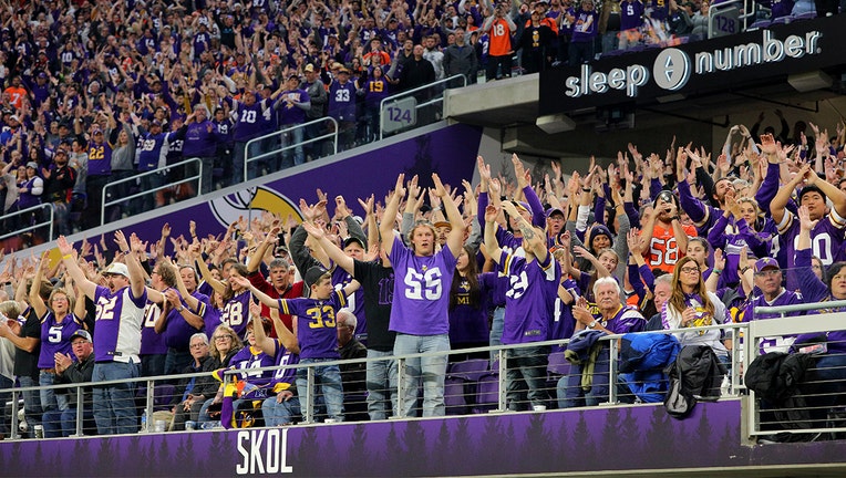 US Bank Stadium with fans GETTY