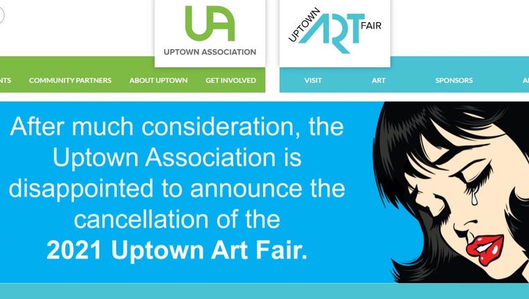 uptown art fair canceled