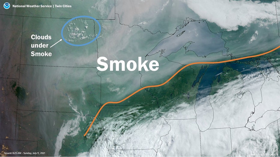 wildfire smoke NWS Twin Cities