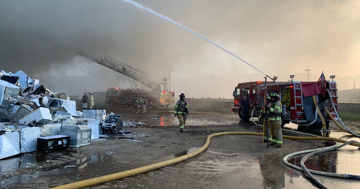 Fire breaks out at recycling center in St. Paul | FOX 9 Minneapolis-St ...