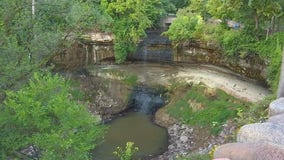 Minnehaha Falls is dry for the first time in a decade