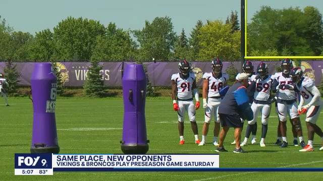 Vikings host Broncos for joint practices at TCO Performance Center