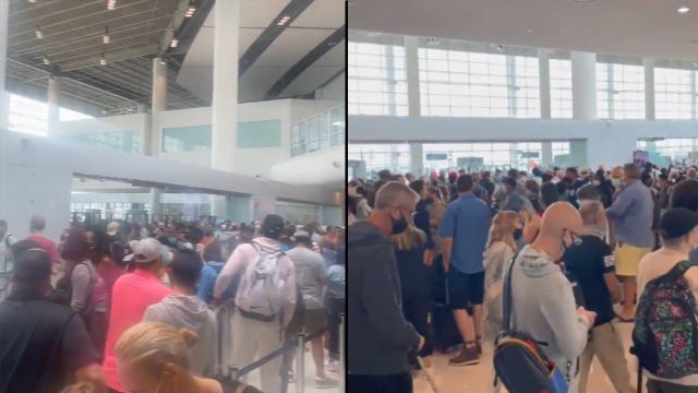 Hurricane Ida: Crowds pack New Orleans airport as all flights canceled