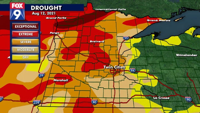 Drought monitor 8-12-21