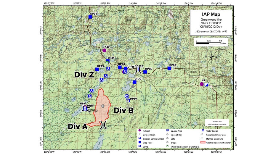 Greenwood fire map