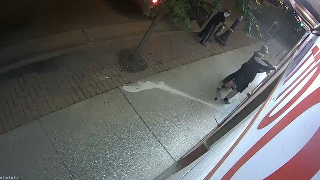 Vandals paint over front of Hmong Cultural Center Museum in St. Paul