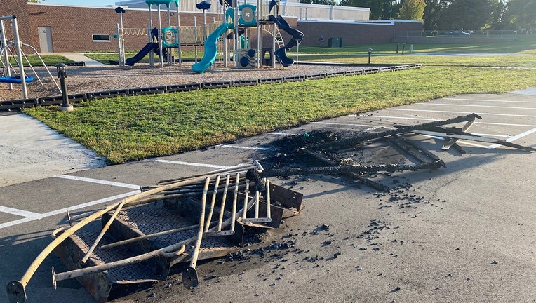 Howard Lake playground fire