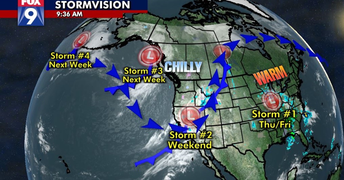 Big pattern change will bring unsettled weather to Minnesota | FOX 9 ...