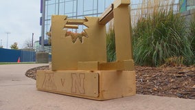 Bits of Broken Chair rivalry trophy raises money for children’s hospital