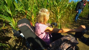 Donated all-terrain wheelchair lets people explore Monticello corn maze