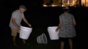 Brian Laundrie’s parents remove laundry baskets from North Port front yard left by protesters