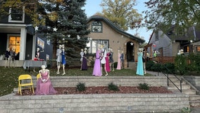 Minneapolis house puts on spooky skeleton prom