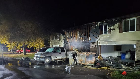 Crews respond to house fire in Maple Grove, Minn.