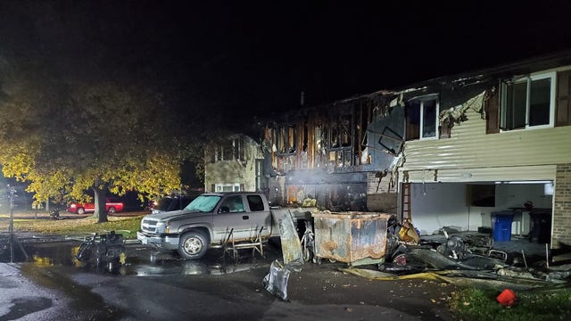 Crews respond to house fire in Maple Grove, Minn.